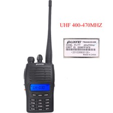 PUXING PX-777 UHF 400-470Mhz radio portatile bidirezionale 5W 1200mAh walkie talkie