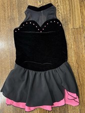 Pattinaggio su ghiaccio ChloeNoel pattinaggio figura vestito performativo bambina vedi misure L