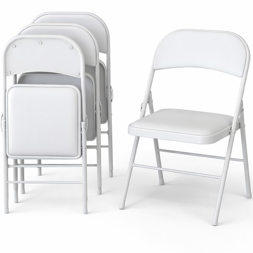 Set sedie bianche metallo - 4, in