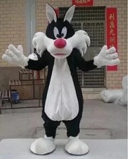 Costume mascotte gatto nero