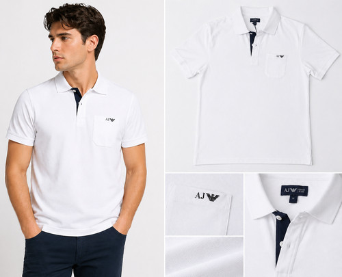 Polo armani jeans bianca - polo,