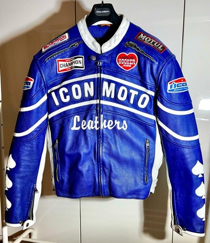 Giubbino pelle uomo moto - in,