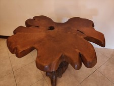 Tavolino in legno massello - tronco d'albero