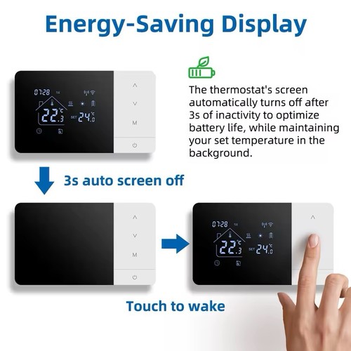 Termostato smart wifi tuya - termostato, per