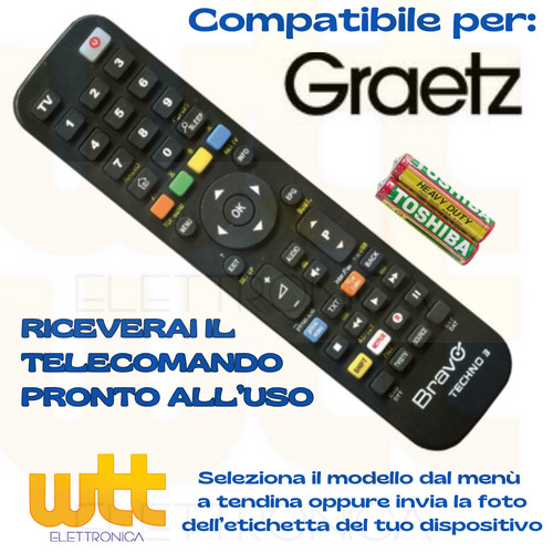 Telecomando graetz universale - telecomando,