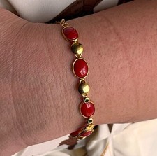 bracciale corallo autentico made in italy elegante gioiello donna moderno protettivo