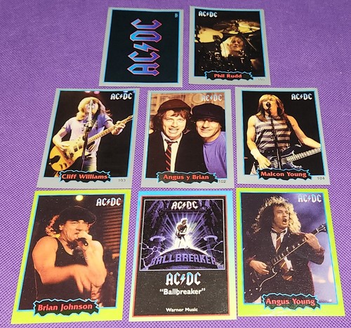 Lotto carte adesivi - e, ac-dc