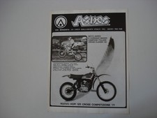 advertising Pubblicità 1977 ASPES HOPI 125 CROSS e CORRADO MADDII