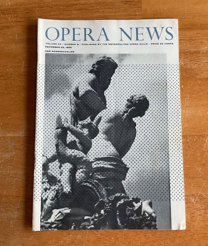 Opera news magazine volume - opera,