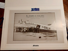 POSTER FOTO STAMPA CINQUANT'ANNI ALITALIA 1947 1997 AEREO FIAT G12 - 1^ volo