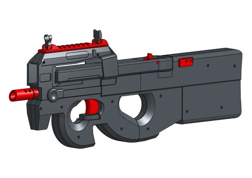Pistola mitragliatrice p90 - mitragliatrice, fn-p90