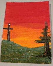 Quadro angelo originale ACEO