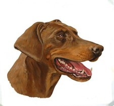 Borsa Doberman Pinscher rossa