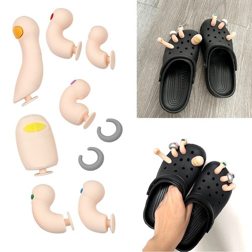 9pcs divertenti punta scarpa - 9pcs,