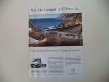 advertising Pubblicità 2002 CAMPER MERCEDES BENZ SPRINTER
