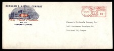 Mayfairstamps US 1956 Portland Maine Burnham & Mobrill co prodotti alimentari puri Met