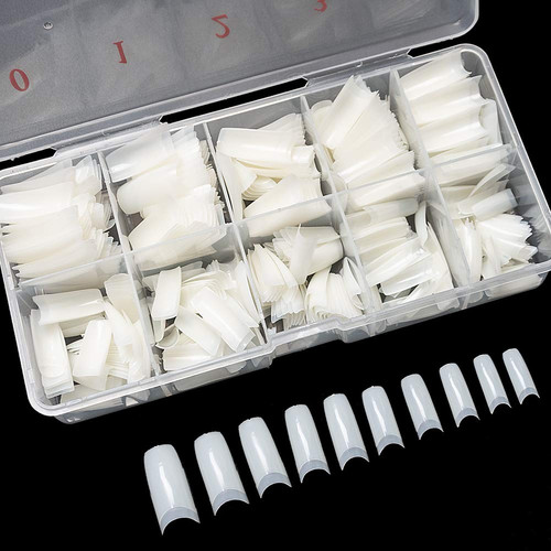 500pcs punte unghie finte - punte, gel