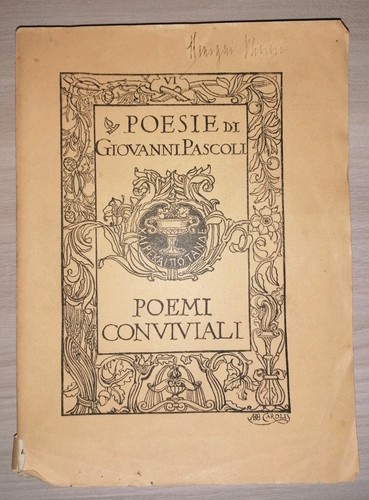1904 giovanni pascoli poemi - giovanni,