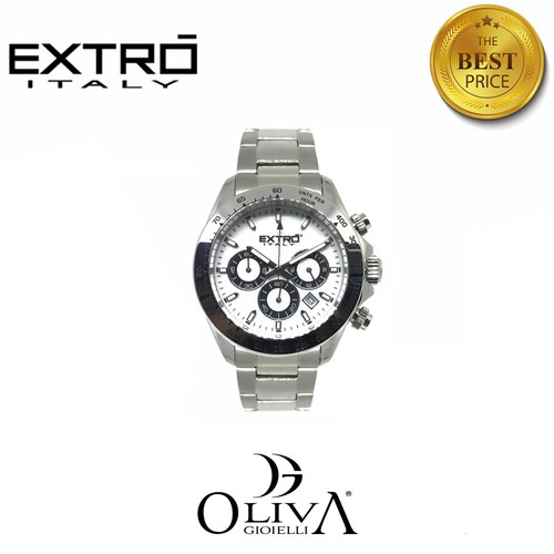 Extrò orologio acciaio chrono - orologio,