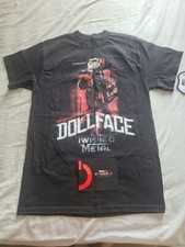 T-Shirt Promo TWISTED METAL PS3 DOLLFACE Medium NUOVA CON ETICHETTE! Gamestop Powerup
