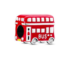 Charm Bus S925 Argento Sterling Charm per Bracciale Donna Gioielli