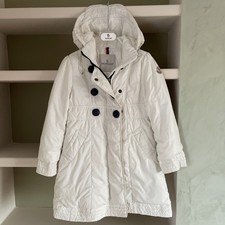 Moncler giacca piuma bambina 6 anni 116 cm giubbotto bianco