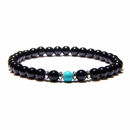 Bracciale pietre naturali 6mm - bracciale,