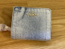 Portafoglio Coach Snap Indigo