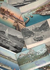 SWISS SVIZZERA - lotto di 15 cartoline formato piccolo - NAVI IMBARCAZIONI - ROR