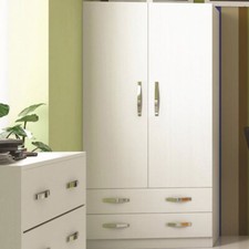 Armadio guardaroba bianco due