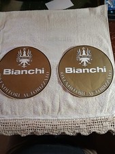 RARA COPPIA DECALCOMANIE  ADESIVE BIANCHI, ORIGINALI ANNI 60 PUBBLICITÀ 