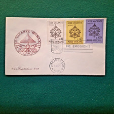 VATICANO 1963 SEDE VACANTE BUSTA PRIMO GIORNO FDC  3 VALORI CAPITOLIUM