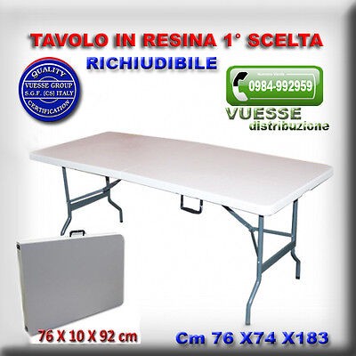 Tavolo 183x76cm resina - 183x76cm,