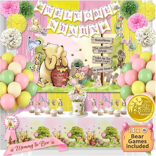 Decorazioni baby shower - baby, winnie