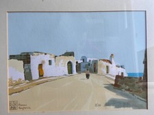 Straordinaria litografia “Presso Bagheria” firmata numerata Aldo Riso