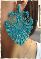 Orecchini pizzo macrame