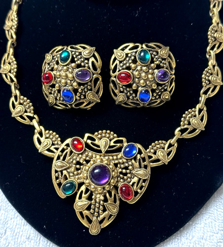 Set orecchini collana cabochon