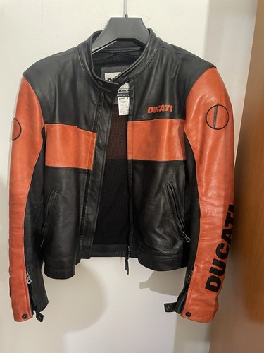 Giacca pelle moto ducati - pelle,