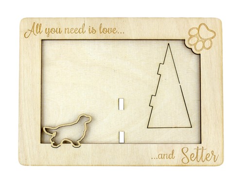 Setter inglese cornice per