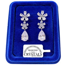 Fiore con Goccia Orecchini pl