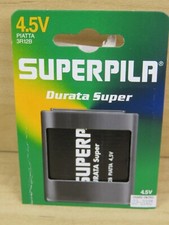 batteria rettangolare SUPERPILA PIATTA 3R12B 4,5 volt mai usata scadenza 2005 di