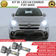 KIT H4 LED PER FIAT 500X LAMPADE LED H4 6000K XENON BIANCO NO AVARIA 19000 LUMEN
