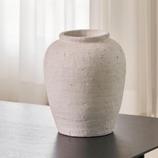 Grande vaso ceramica bianca