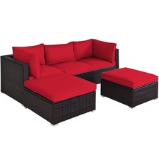 Patio 5PCS Rattan Furniture