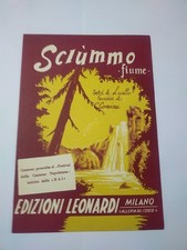 Spartito Musicale - Sciummo (fiume) - Edizioni Leonardi 1952