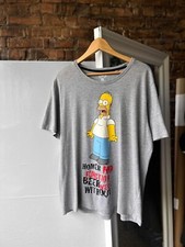 T-shirt da uomo The Simpsons con stampa di grandi cartoni animati taglia - M/L