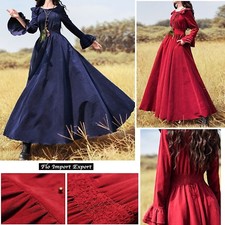 Vestito Lungo Donna Abito Velluto High Quality Vintage Woman Maxi Dress BOSHD07 