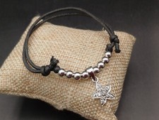 BRACCIALE STELLA MARINA CON BRILLANTI -- REGOLABILE