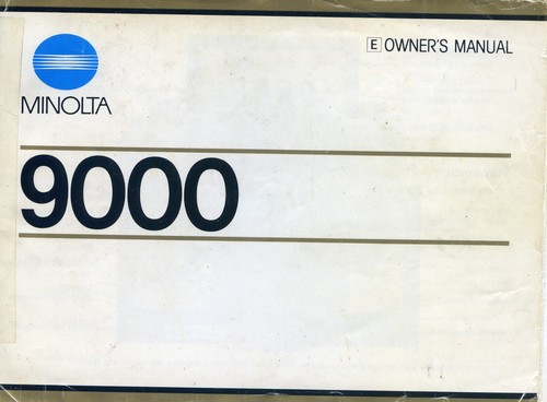 Minolta 9000 manuale