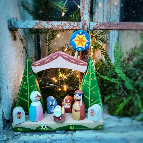 Presepe kinder legno - in,